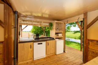 The Village: kitchen equipped with appliances