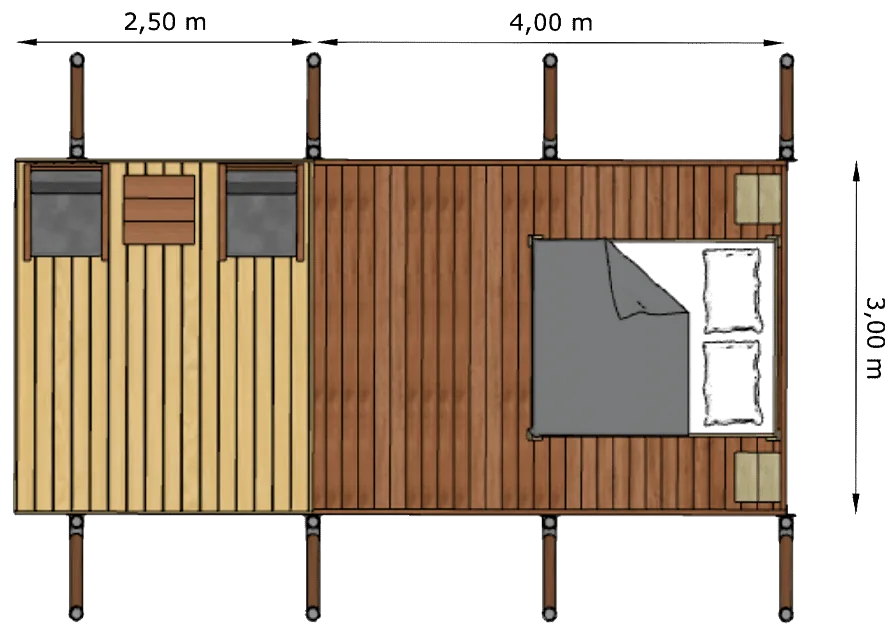 Wood Lodge Cozy 12: planta (plano)
