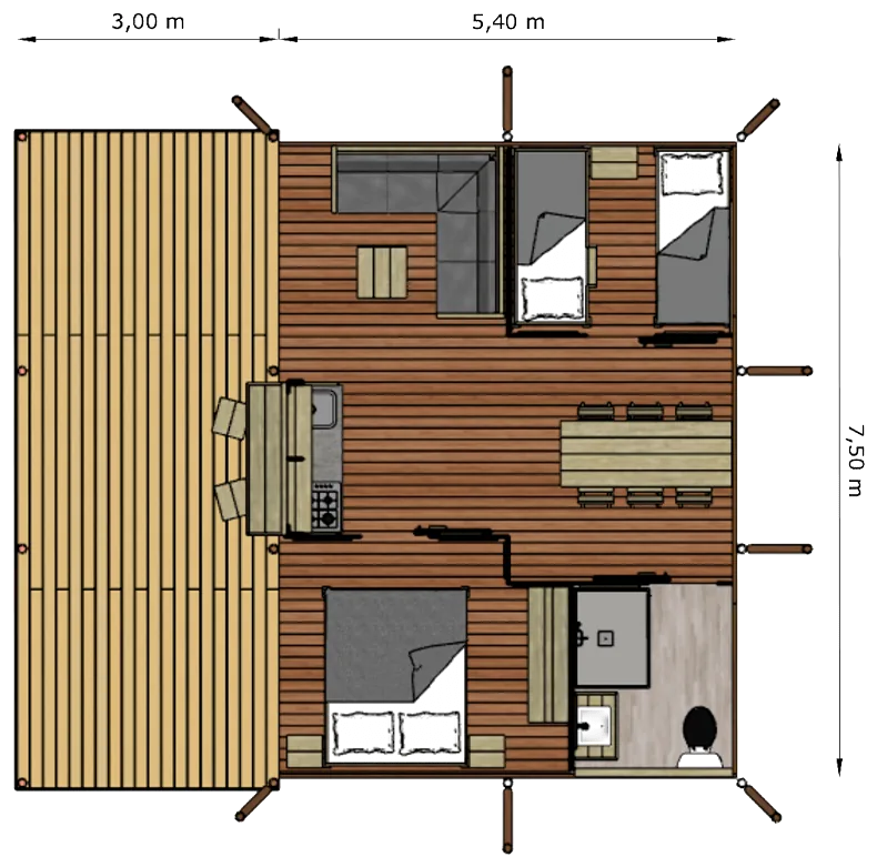 Luxury Suite 40: planta (plano)