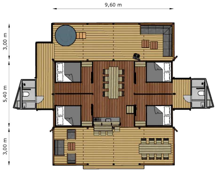 Luxury Suite 52: planta (plano)